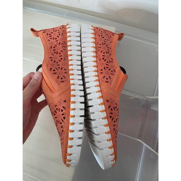 ILSE JACOBSEN Adult Female Tulip139 Flats, Color: Mango Sorbet, Size: 39 (US 9-9 - Picture 8 of 9